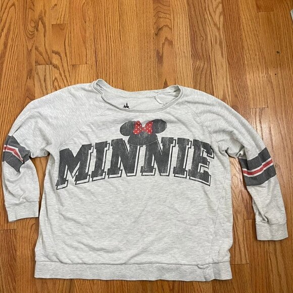 Vintage Disney MINNIE Mouse Sweatshirt grey 1X - Picture 5 of 9